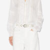 Valda Openwork Cotton Voile Shirt Valda Openwork Cotton Voile Shirt