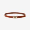 Valdez Leather Belt with a Jewel Buckle Valdez Leather Belt with a Jewel Buckle