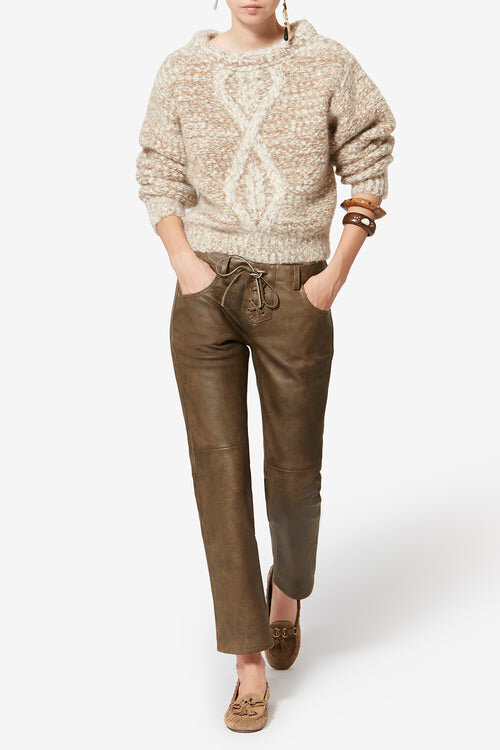 Vanel Shiny Lambskin Leather Pants Vanel Shiny Lambskin Leather Pants