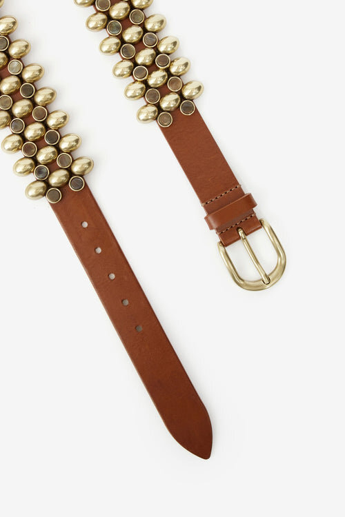 Varana Leather and Metal Belt Varana Leather and Metal Belt
