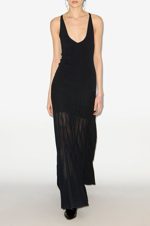 Velma Long Pleated Knit Dress Velma Long Pleated Knit Dress