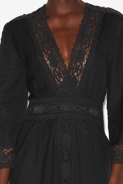 Veona Long Cotton and Linen Blend Dress Veona Long Cotton and Linen Blend Dress