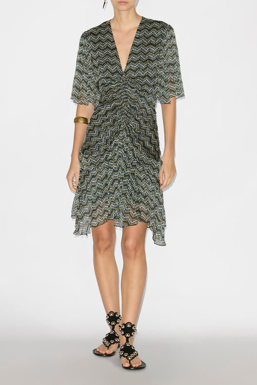 Vivienne Short Printed Muslin Dress Vivienne Short Printed Muslin Dress