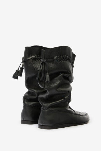 Welky Grained Leather Boots Welky Grained Leather Boots