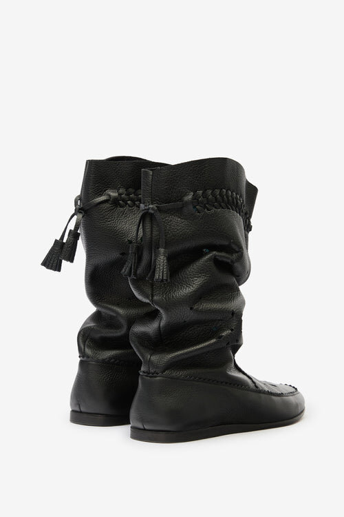 Welky Grained Leather Boots Welky Grained Leather Boots