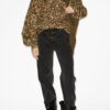 Wilda Printed Stand-Up Collar Sweatshirt Wilda Printed Stand-Up Collar Sweatshirt