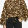 Wilda Printed Stand-Up Collar Sweatshirt Wilda Printed Stand-Up Collar Sweatshirt