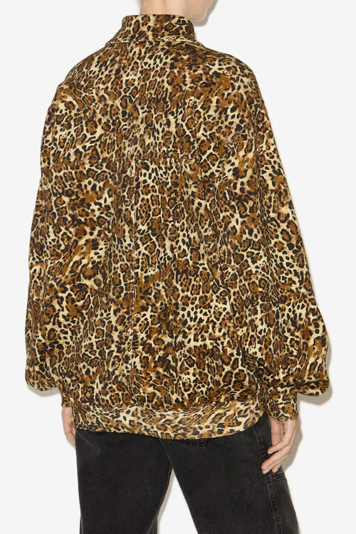 Wilda Printed Stand-Up Collar Sweatshirt Wilda Printed Stand-Up Collar Sweatshirt