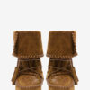 Winki Boots in Braided and Suede Leather Winki Boots in Braided and Suede Leather