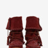 Winki Boots in Braided and Suede Leather Winki Boots in Braided and Suede Leather