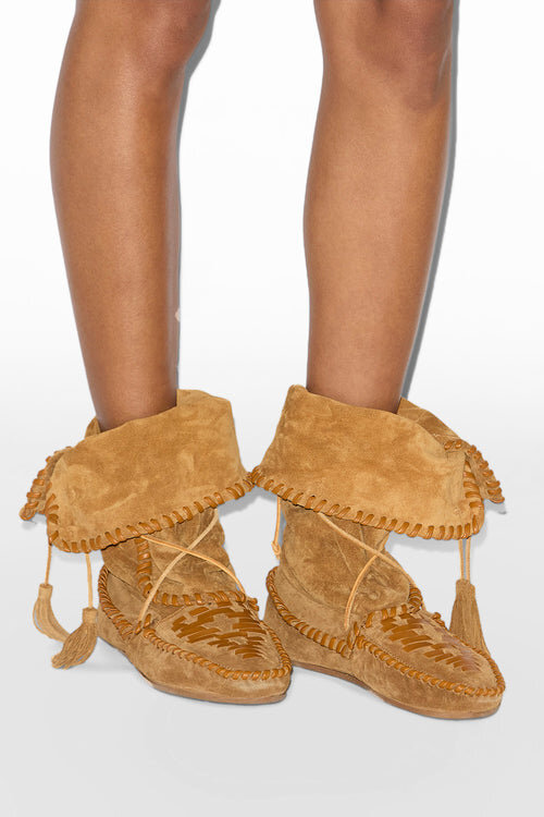 Winki Braided Leather Boots Winki Braided Leather Boots