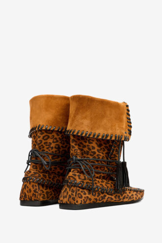 Winki Woven Suede Leather Boots Winki Woven Suede Leather Boots