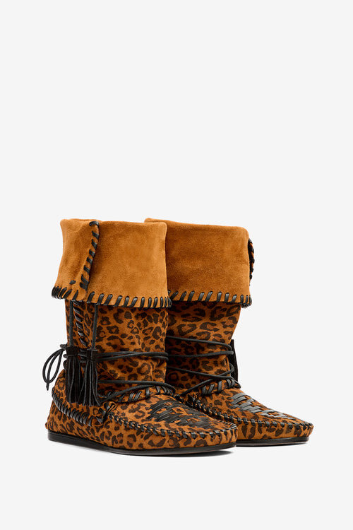 Winki Woven Suede Leather Boots Winki Woven Suede Leather Boots