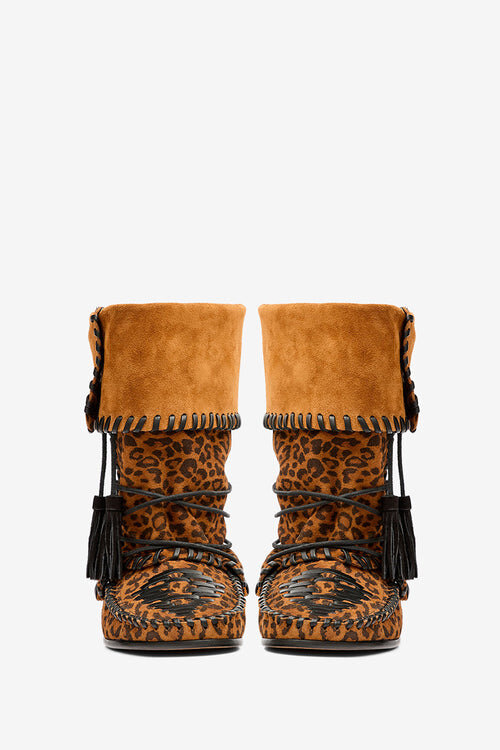 Winki Woven Suede Leather Boots Winki Woven Suede Leather Boots