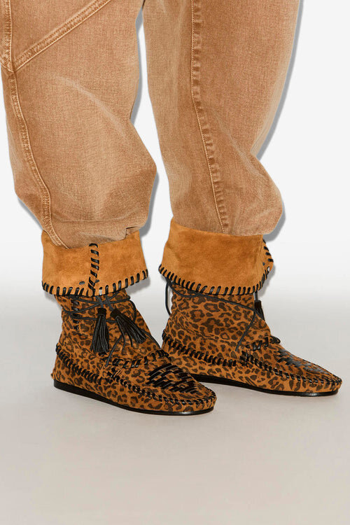 Winki Woven Suede Leather Boots Winki Woven Suede Leather Boots