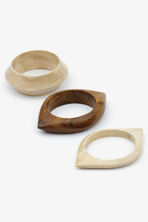 Wood Eye Bracelet Set Wood Eye Bracelet Set