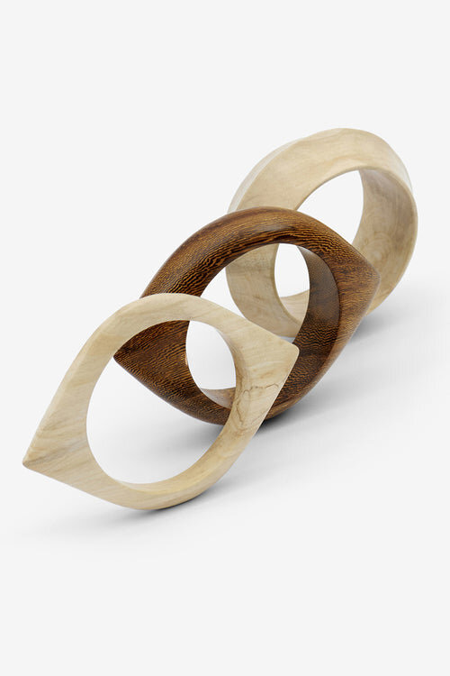 Wood Eye Bracelet Set Wood Eye Bracelet Set