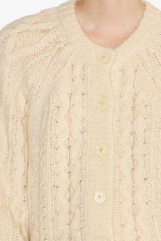 Yara Cable Knit Cardigan Yara Cable Knit Cardigan