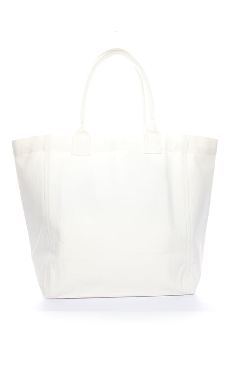 Yenky Logo-Embroidered Tote Bag in Canvas Yenky Logo-Embroidered Tote Bag in Canvas