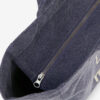 Yenky Zipped Cotton Canvas Tote Bag Yenky Zipped Cotton Canvas Tote Bag