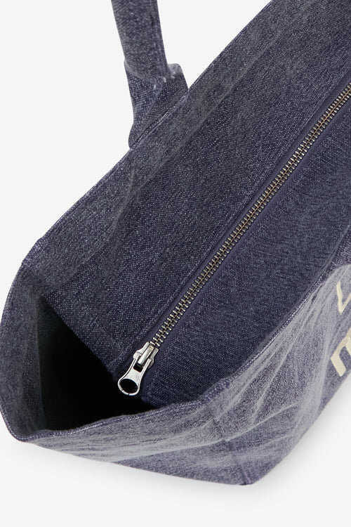 Yenky Zipped Cotton Canvas Tote Bag Yenky Zipped Cotton Canvas Tote Bag