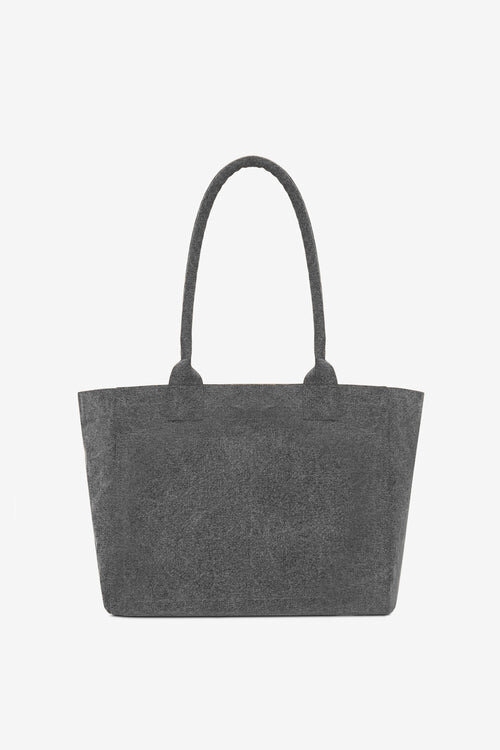 Yenky Zipped Faded Cotton Bag with Logo Yenky Zipped Faded Cotton Bag with Logo