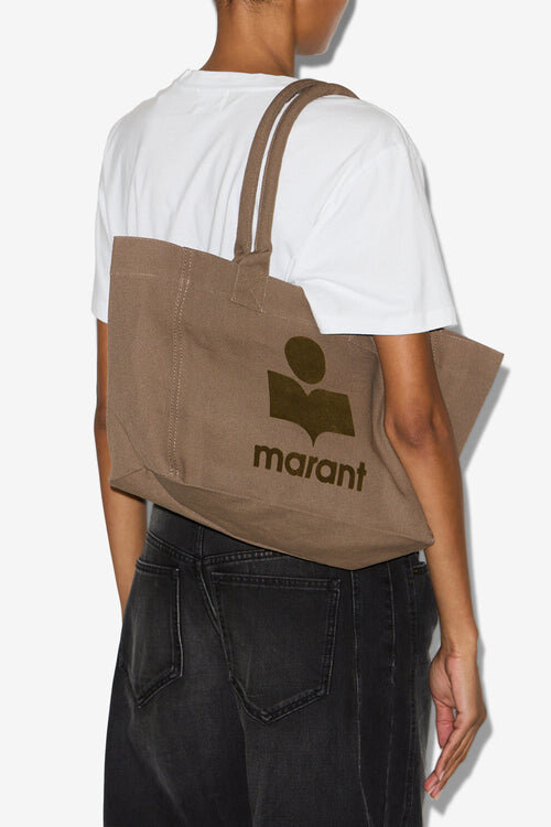 Yenky Zipped Faded Cotton Bag with Logo Yenky Zipped Faded Cotton Bag with Logo