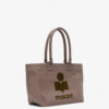 Yenky Zipped Faded Cotton Bag with Logo Yenky Zipped Faded Cotton Bag with Logo