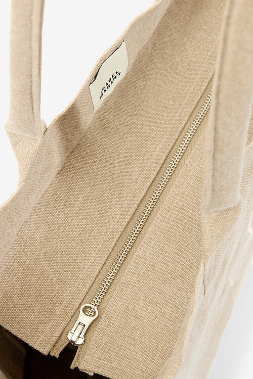 Yenky Zipped Faded Cotton Bag with Logo Yenky Zipped Faded Cotton Bag with Logo