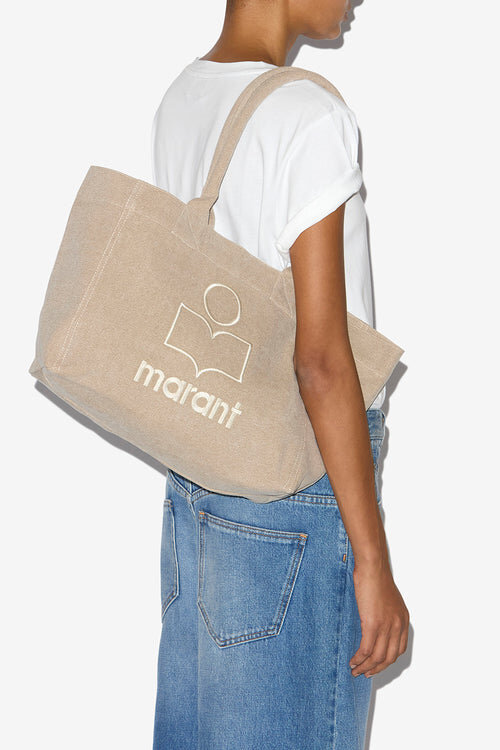 Yenky Zipped Faded Cotton Bag with Logo Yenky Zipped Faded Cotton Bag with Logo
