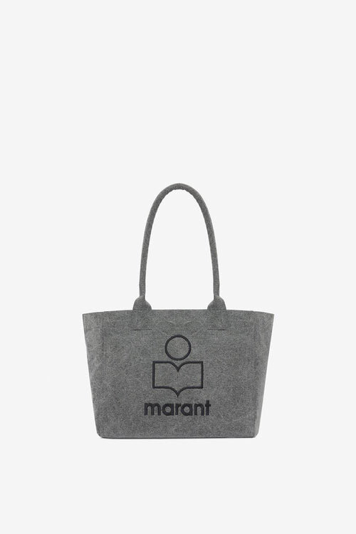 Yenky Zipped Washed Cotton Logo Tote Bag Yenky Zipped Washed Cotton Logo Tote Bag