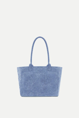 Yenky Zipped Washed Cotton Logo Tote Bag