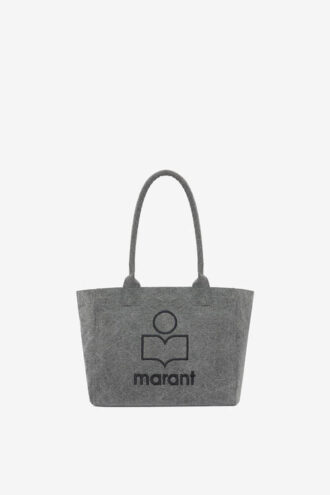 Yenky Zipped Washed Cotton Logo Tote Bag