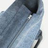 Yenky Zipped Washed Cotton Logo Tote Bag Yenky Zipped Washed Cotton Logo Tote Bag
