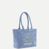 Yenky Zipped Washed Cotton Logo Tote Bag Yenky Zipped Washed Cotton Logo Tote Bag