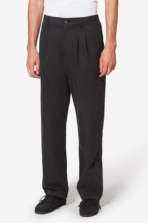 Yostin Pleated Relaxed Fit Cotton Pants Yostin Pleated Relaxed Fit Cotton Pants