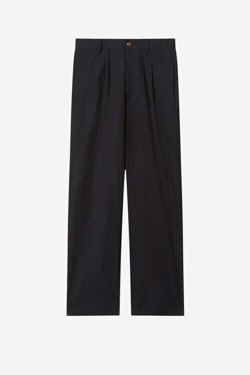 Yostin Pleated Relaxed Fit Cotton Pants Yostin Pleated Relaxed Fit Cotton Pants