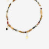 Yulian Stone, Wood, and Pendant Necklace Yulian Stone, Wood, and Pendant Necklace