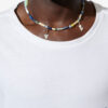 Yulian Stone, Wood, and Pendant Necklace Yulian Stone, Wood, and Pendant Necklace