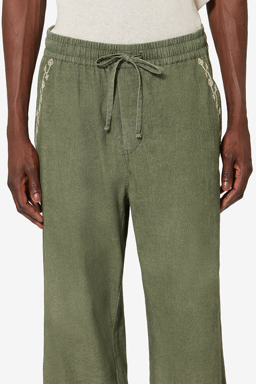 Zabel Embroidered Cotton Gauze Pants Zabel Embroidered Cotton Gauze Pants