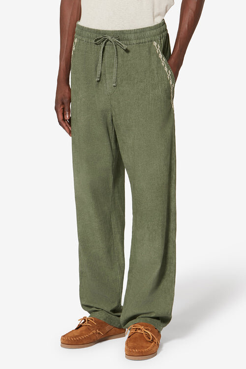 Zabel Embroidered Cotton Gauze Pants Zabel Embroidered Cotton Gauze Pants