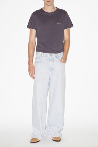 Zafferh Short-Sleeve Plain-Colored Cotton T-Shirt Zafferh Short-Sleeve Plain-Colored Cotton T-Shirt
