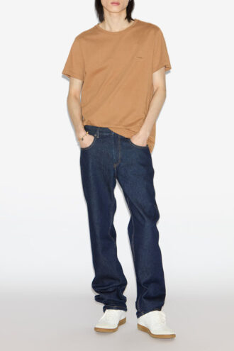 Zafferh Short-Sleeve Plain-Colored Cotton T-Shirt Zafferh Short-Sleeve Plain-Colored Cotton T-Shirt