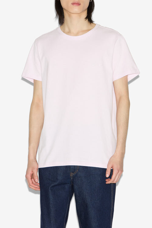 Zafferh Short-Sleeve Plain-Colored Cotton T-Shirt Zafferh Short-Sleeve Plain-Colored Cotton T-Shirt