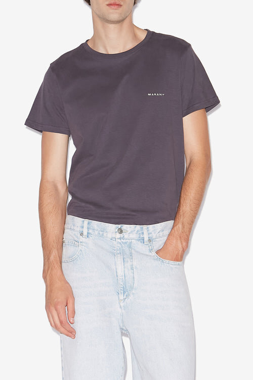 Zafferh Short-Sleeve Plain-Colored Cotton T-Shirt Zafferh Short-Sleeve Plain-Colored Cotton T-Shirt