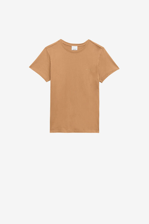 Zafferh Short-Sleeve Plain-Colored Cotton T-Shirt Zafferh Short-Sleeve Plain-Colored Cotton T-Shirt