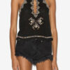 Zahara Embroidered Matka Silk Top Zahara Embroidered Matka Silk Top