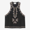 Zahara Embroidered Matka Silk Top Zahara Embroidered Matka Silk Top