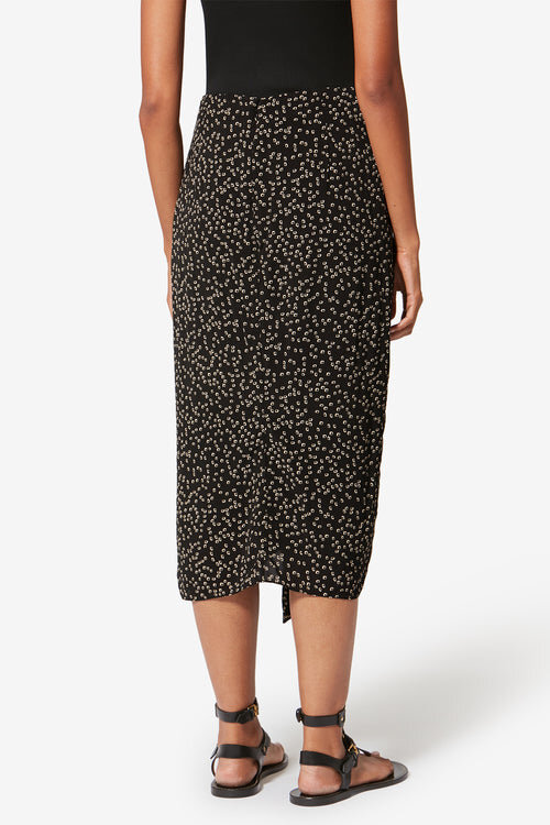 Zaine Flowing Origami Print Skirt Zaine Flowing Origami Print Skirt