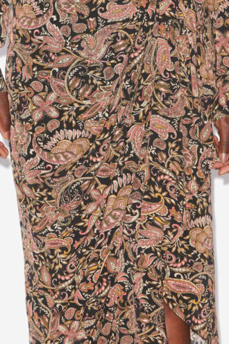 Zaine Printed Draped Skirt Zaine Printed Draped Skirt